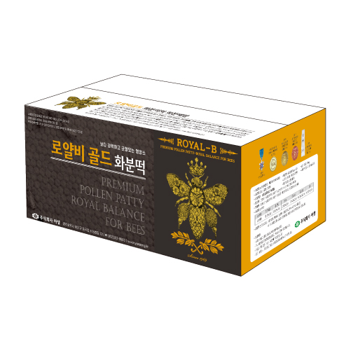 야생양봉원 화분떡 로얄비골드 꿀벌사료 1박스 20kg : 주식회사야생