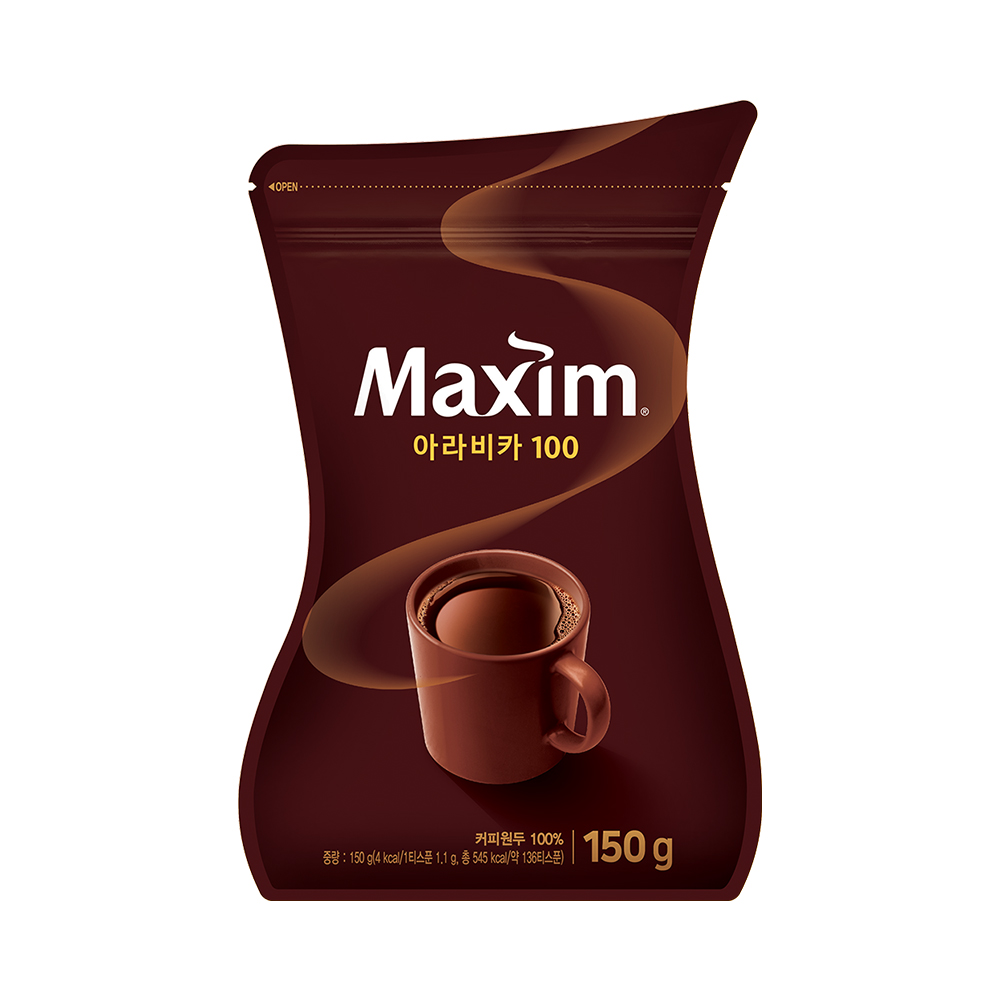맥심 아라비카100 리필용 커피 150g : 조선달타운