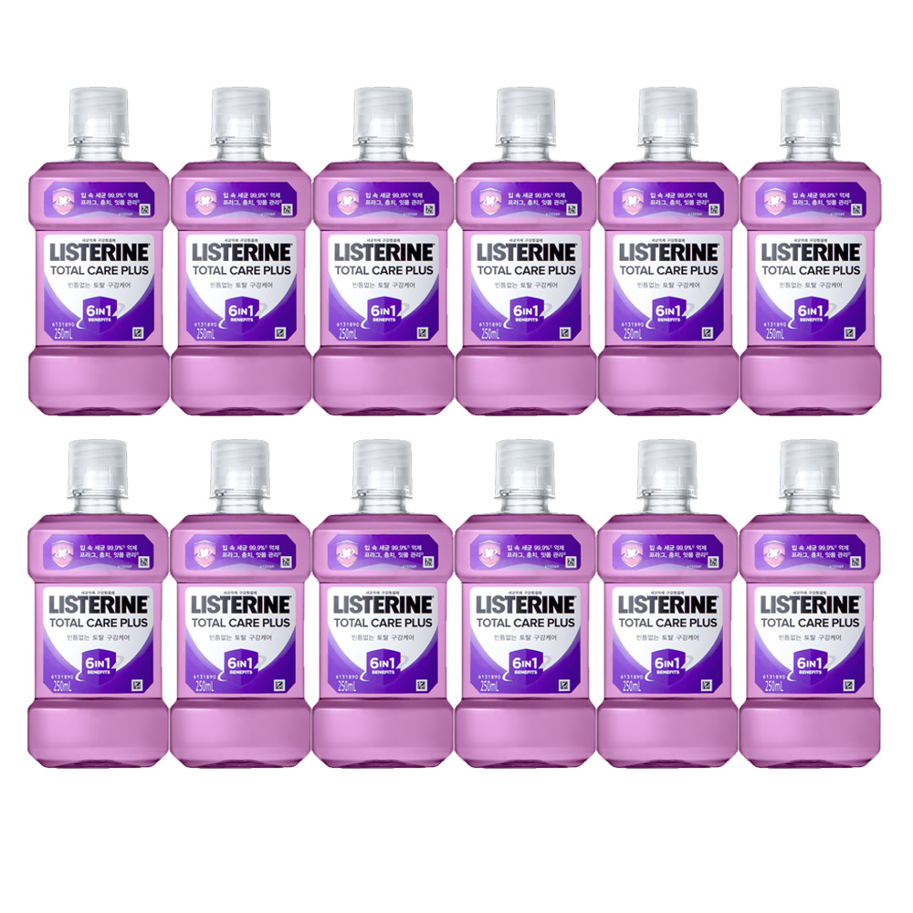 리스테린 토탈케어 플러스 250ml X12개 : 친절한지민