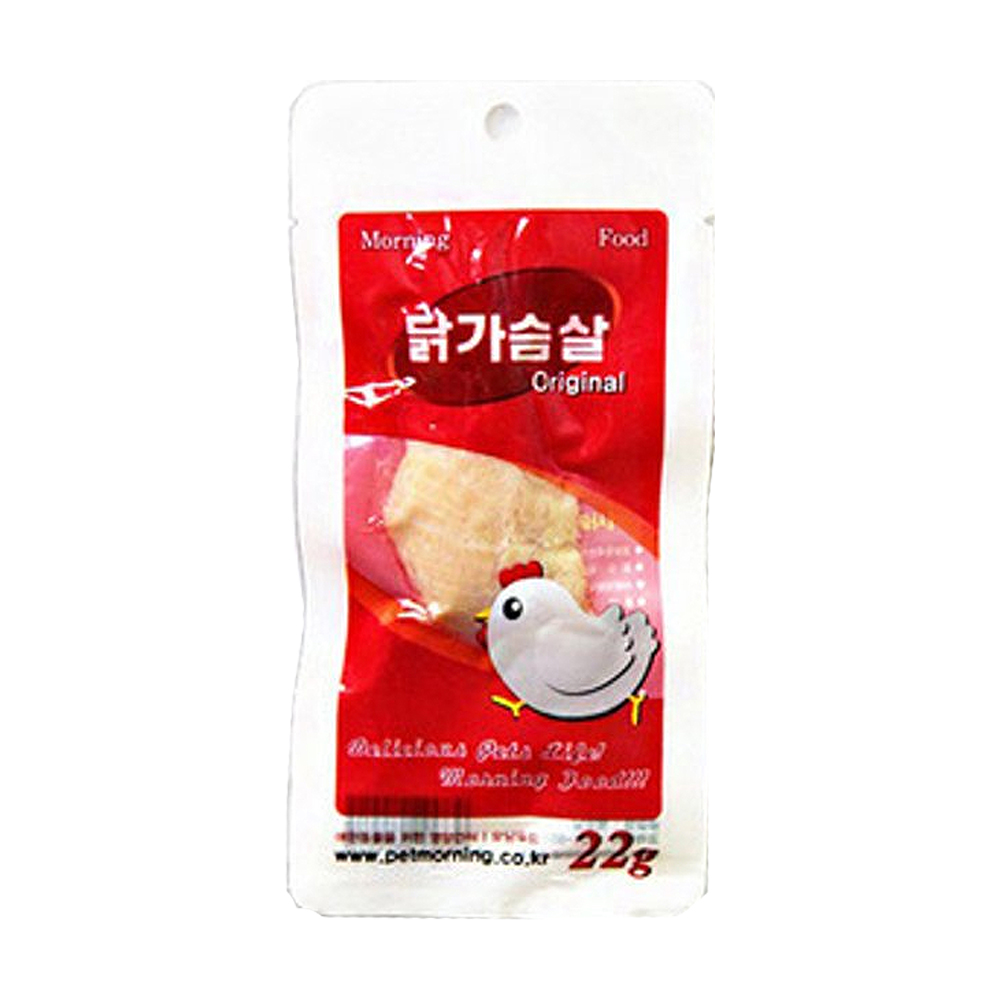 펫모닝 모닝푸드 오리지날 닭가슴살, 22g, 1개 : 펫포유