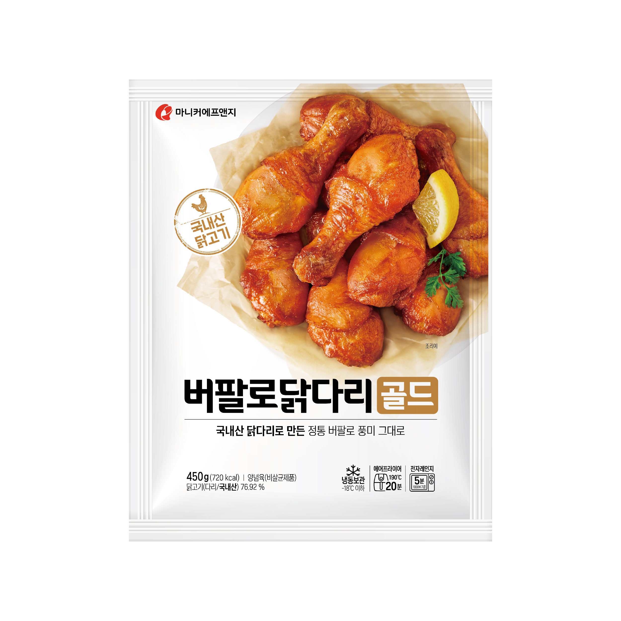 마니커에프앤지 버팔로닭다리골드 450g 3봉 : 마니커에프앤지