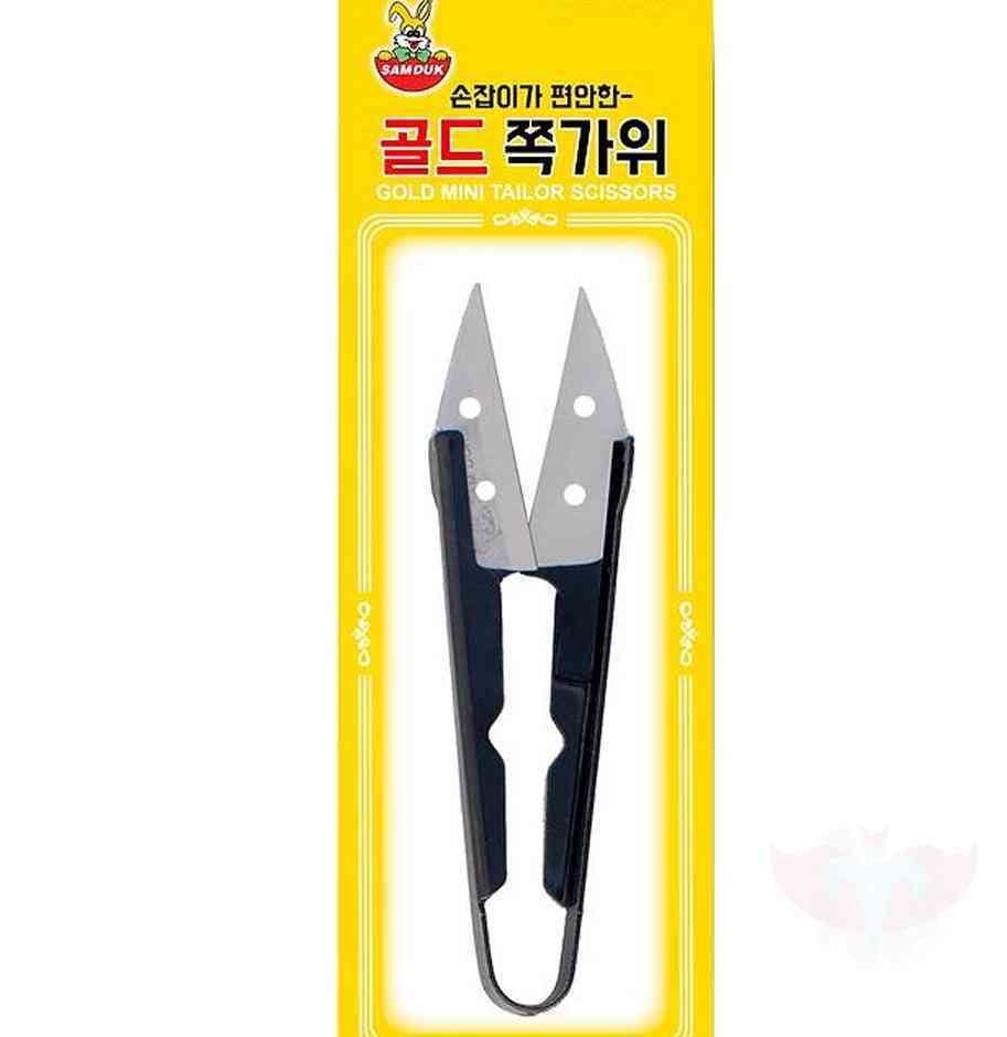 썬쓰 골드 쪽가위 낚시줄 커터 바느질 도구 재봉 쪽가위 스테인리스 : 원포올스토어
