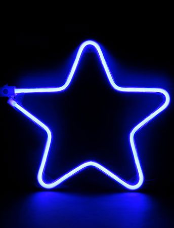 LED 트리전구 / 네온플렉스 별 전구 _30cm 파랑 : 비츠