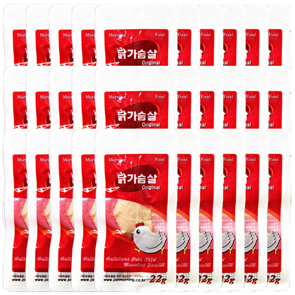펫모닝 모닝푸드 오리지날 닭가슴살, 22g, 30개 : 펫포유