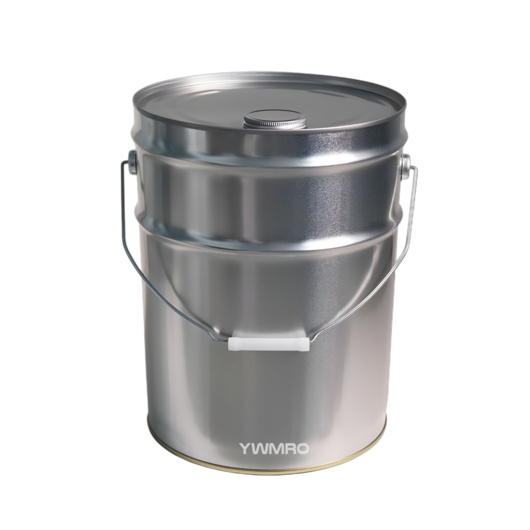 [20리터 밀폐형 투명코팅 깡통]페인트 구리스 영원상사 PAIL 5갤런 페일통 금속캔 원통 : 영원상사