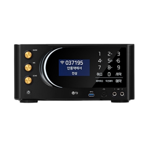 태진 TJ미디어 TKR-370HK 가정용 노래반주기 6만여곡 1TB 와이파이비디오 블루투스스피커 연결 : 하와이음향
