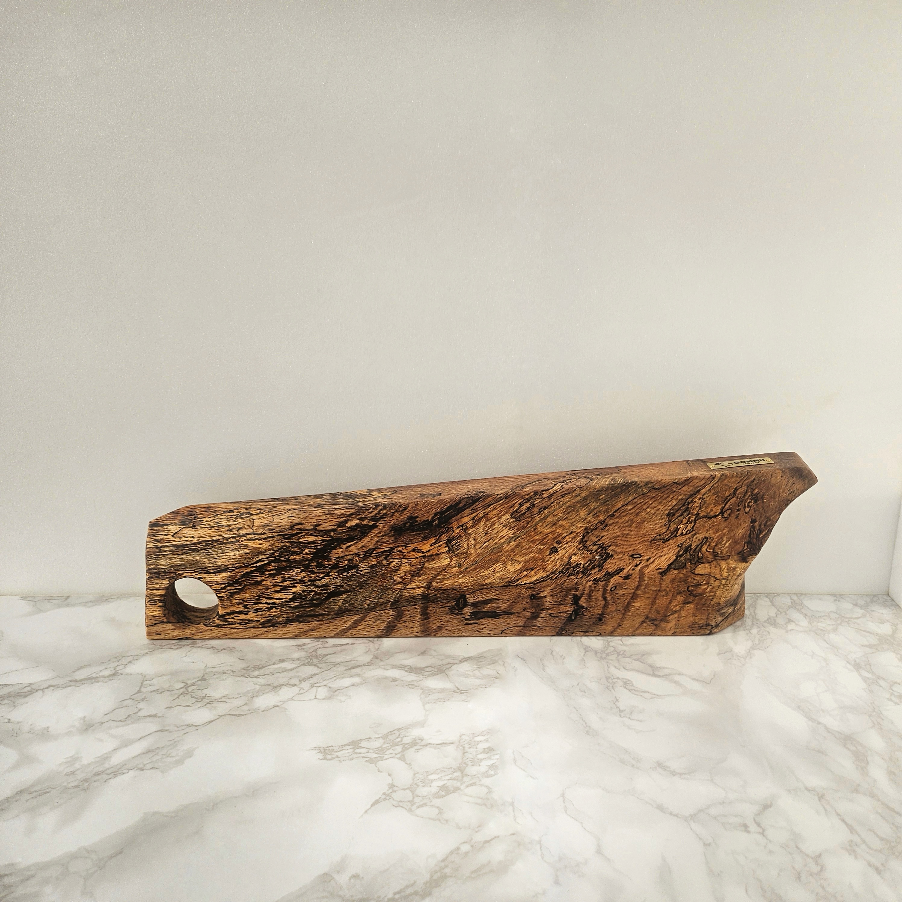 국내산 참나무 스팔티드 오크 플레이팅 도마515x145x36(mm) : 곰무팩토리