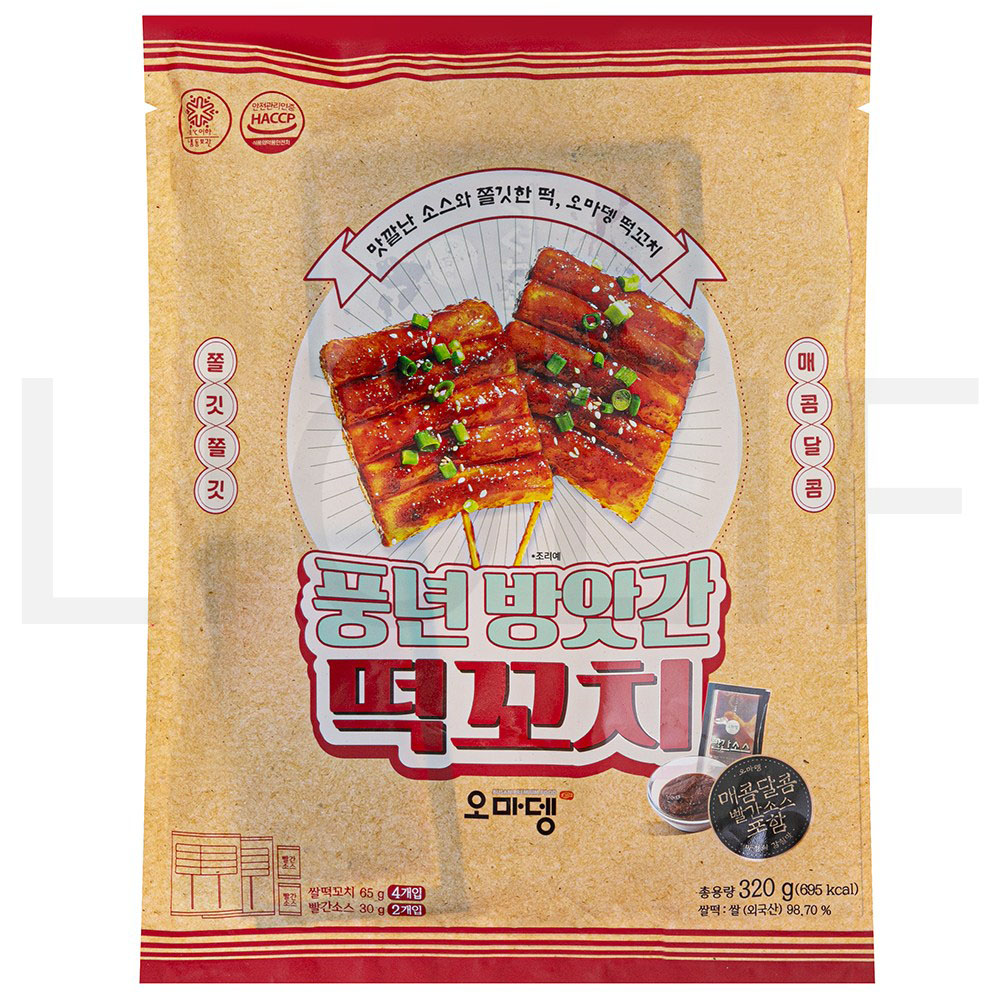 오마뎅 풍년방앗간 떡꼬치 (냉동) 320g 1개 : SUPER SALE