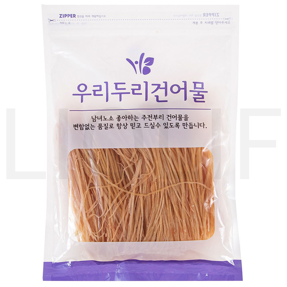 우리두리건어물 오징어 실채 (냉동) 1개 400g : SUPER SALE