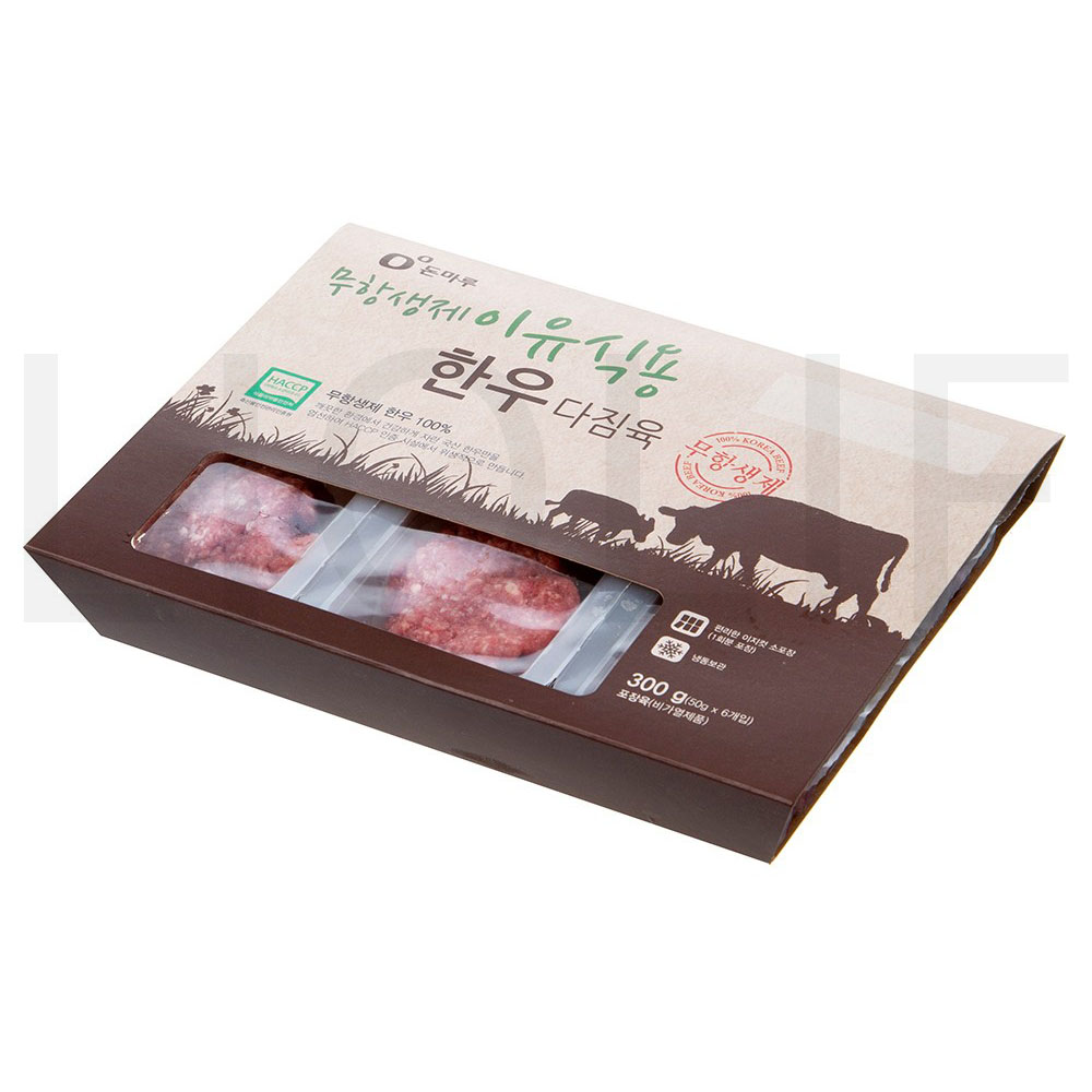 돈마루 무항생제인증 한우 다짐육 이유식용 (냉동) 300g 1개 : SUPER SALE