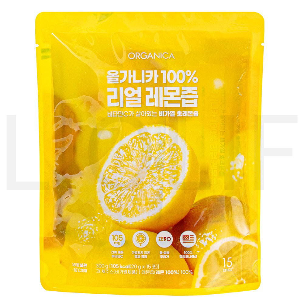 올가니카 리얼 레몬즙 15개입 (냉동) 300g 1개 : SUPER SALE
