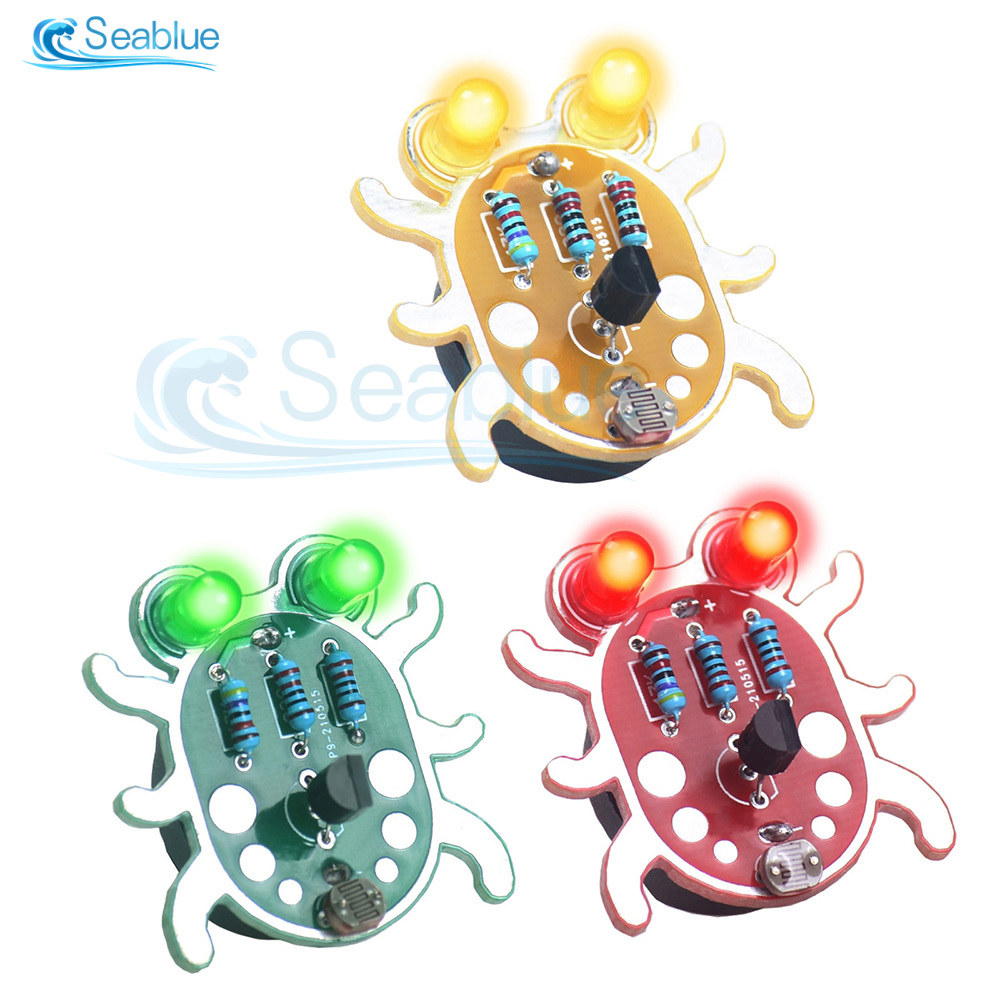 전자 DIY 키트 광민 눈 키트 광민 LED 램프 초보자 학습 전자 용접재 취미 키트 선물 : 루비타직구