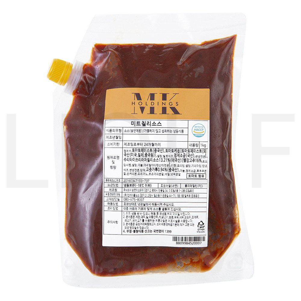 엠케이홀딩스 미트 칠리소스 (냉동) 1kg 1개 : SUPER SALE
