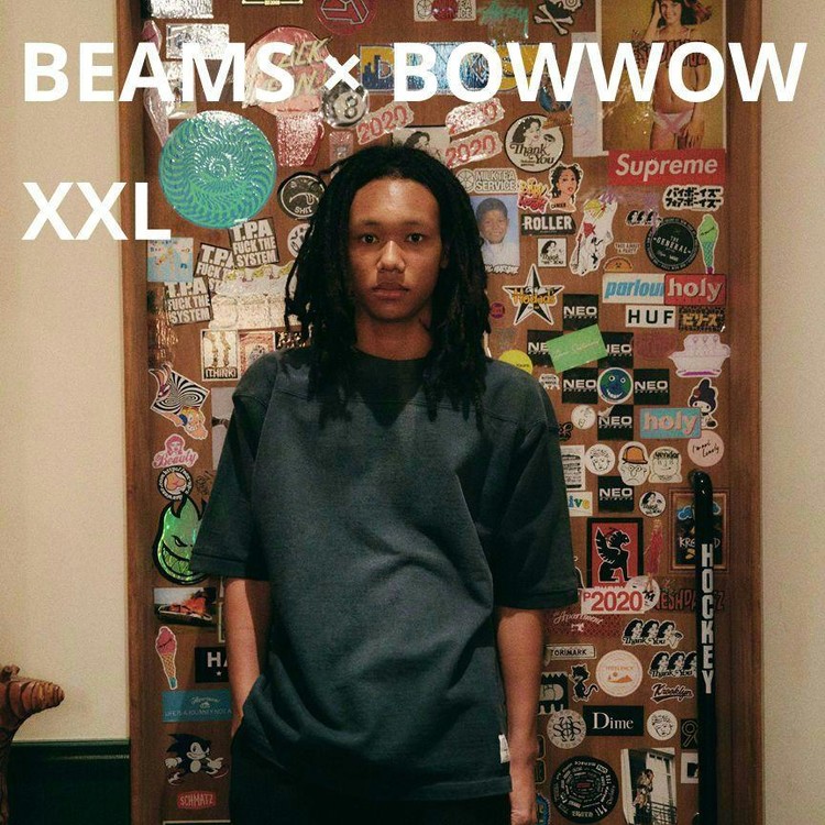 [BOWWOW ] 바우와우 FOOTBALL CS SWEAT SHIRTS 반팔 스웻 티셔츠 / XXL 105 : THEGUYS
