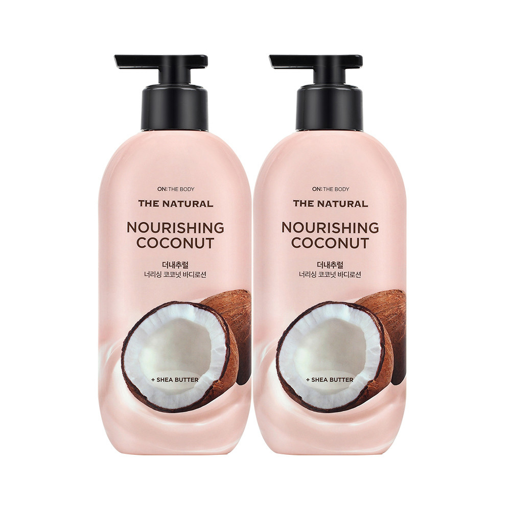 온더바디 더내추럴 코코넛 바디로션 400ml 2개 : LG생활건강 공식 스토어