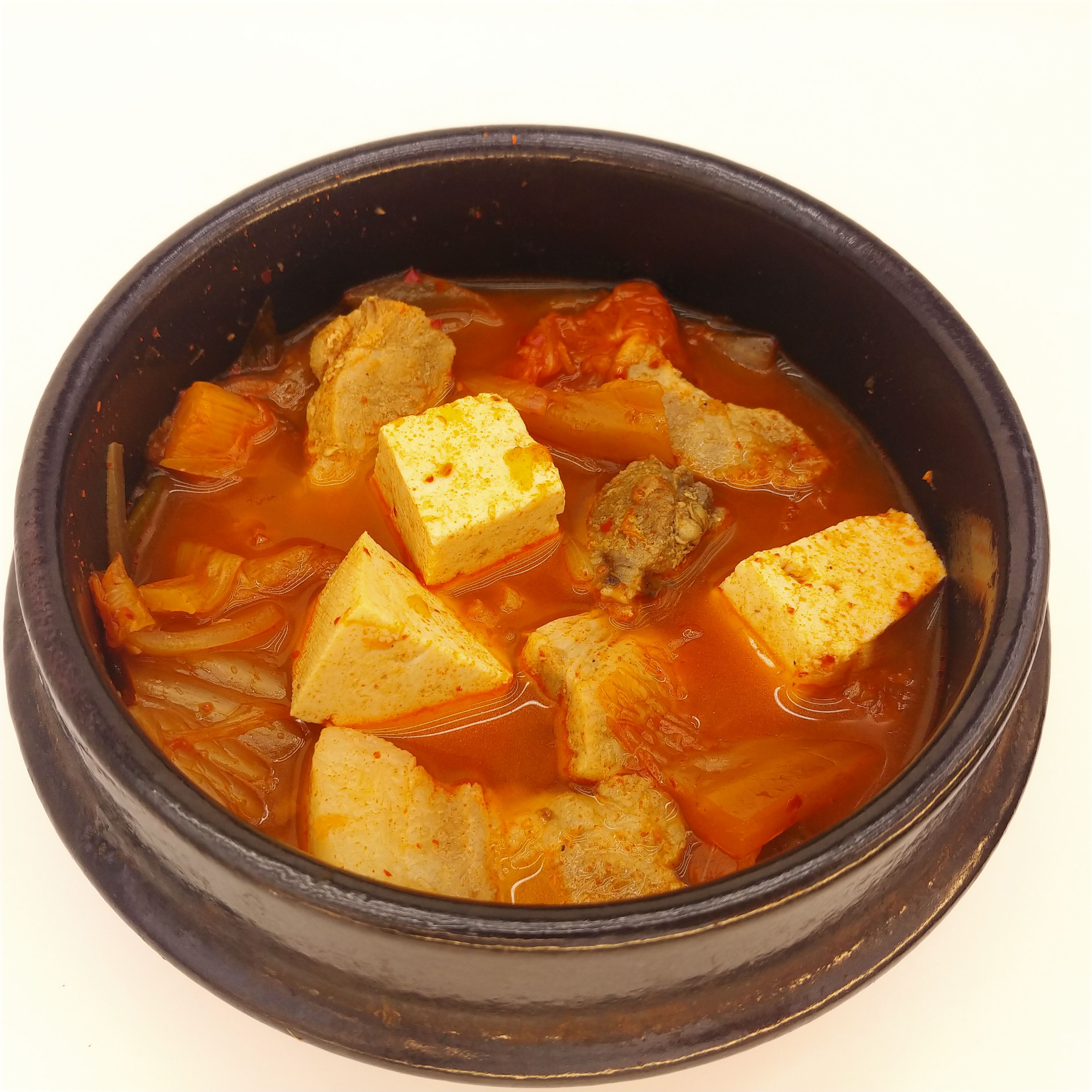 한봉 사골돼지 김치찌개 4개 (520g X 4봉) 진짜 사골국물 듬뿍 : 한봉식품