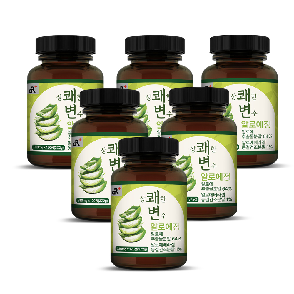 상쾌한변수 알로에정 120정, 6개 : 두리농산알로에