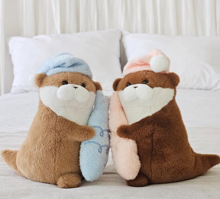 꿈나라 우소우소짱 잠옷 물고기 수달 우소우소 인형 27cm : 토이돌스