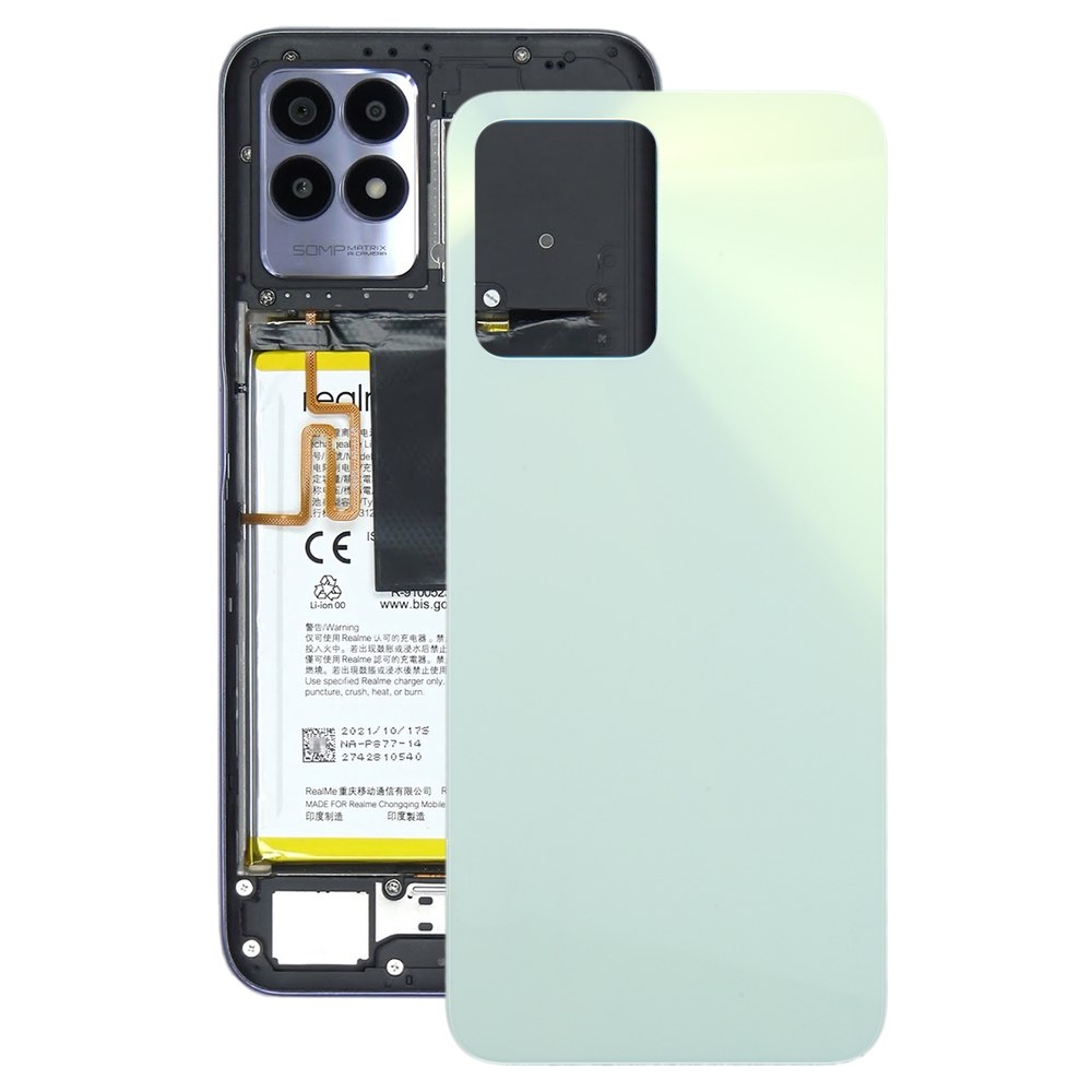 Realme C35 용 배터리 후면 커버 : 십구글로리