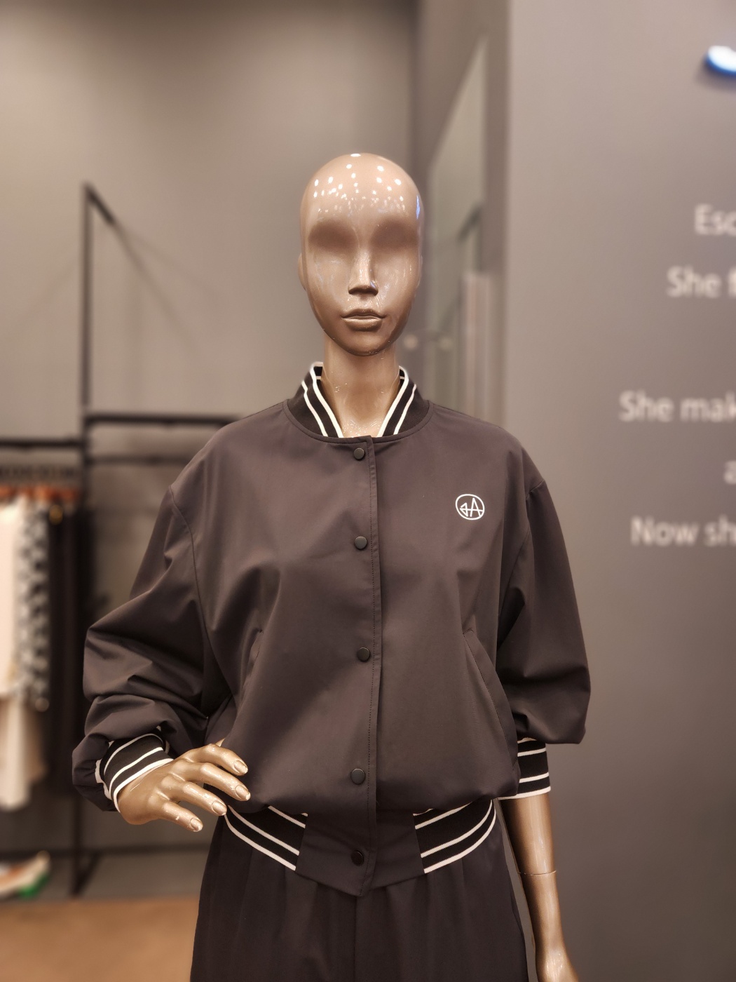 제시뉴욕 노카라 배색 블루종 집업  BE2JD5260 : NC엑스코점제시뉴욕