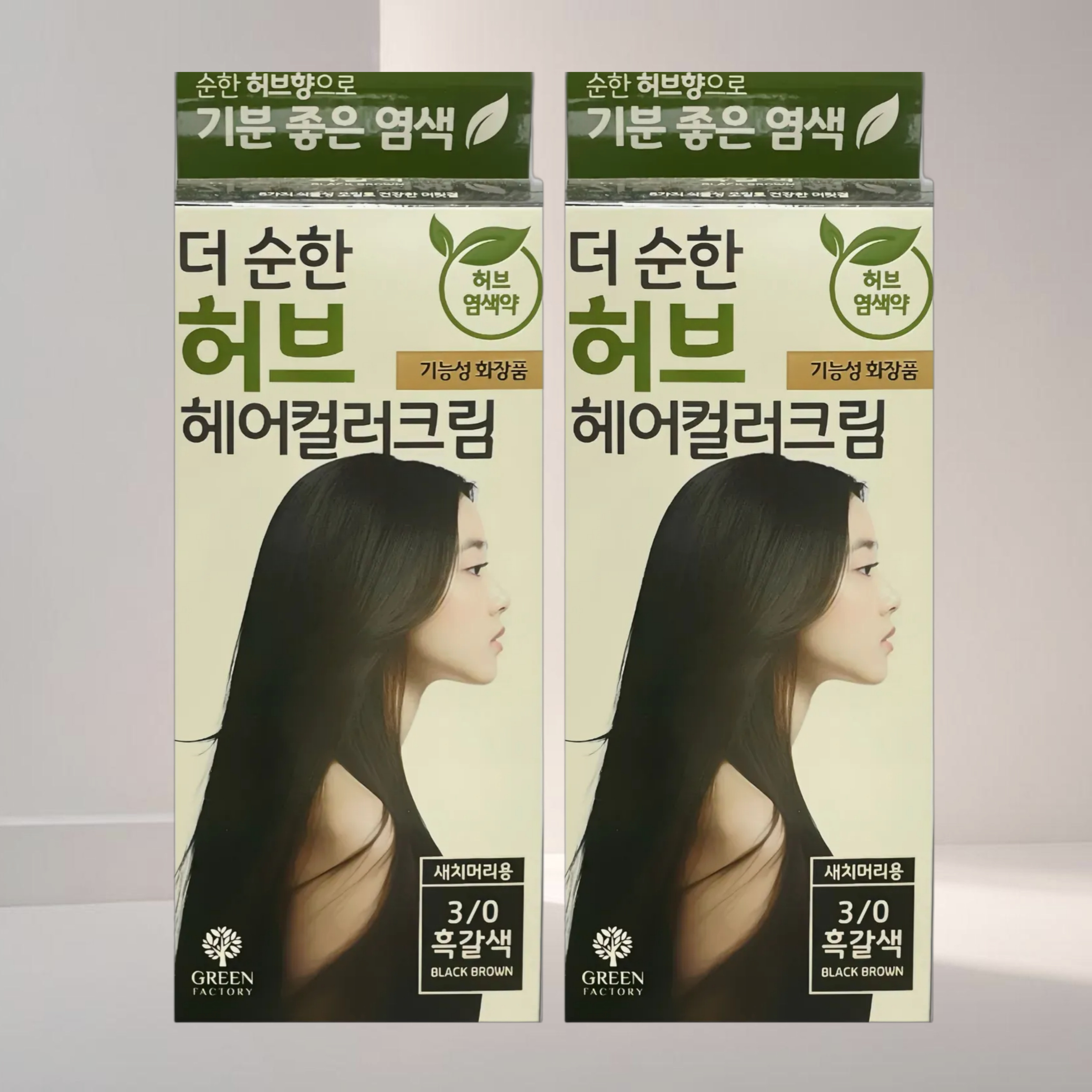 그린팩토리 더 순한 새치염색약 3레벨 흑갈색 1+1 : 넥스트월드