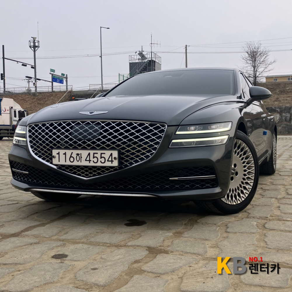 [전국] G80 20년식 3.5 가솔린 5인승 월렌트 RWD : 케이비넘버원렌트카