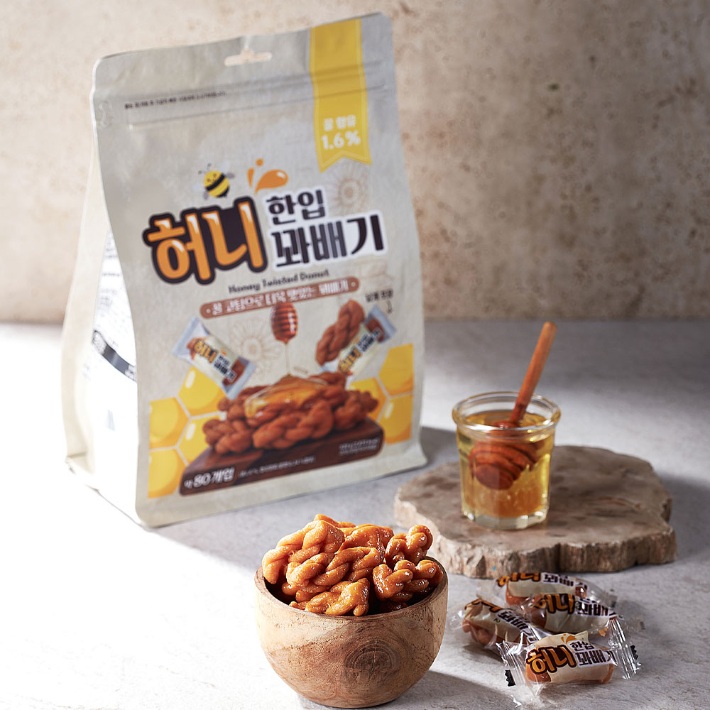 한입 허니 꽈배기 520g : 하루의 즐거움. 하움