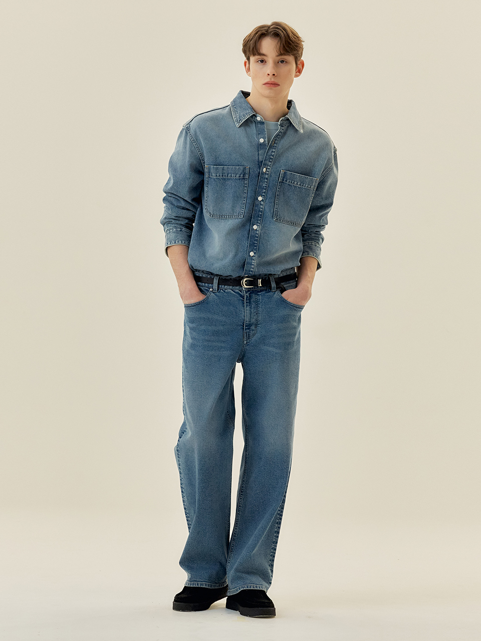 마인드브릿지 워싱데님셔켓 MZWS2152 : MINDBRIDGE