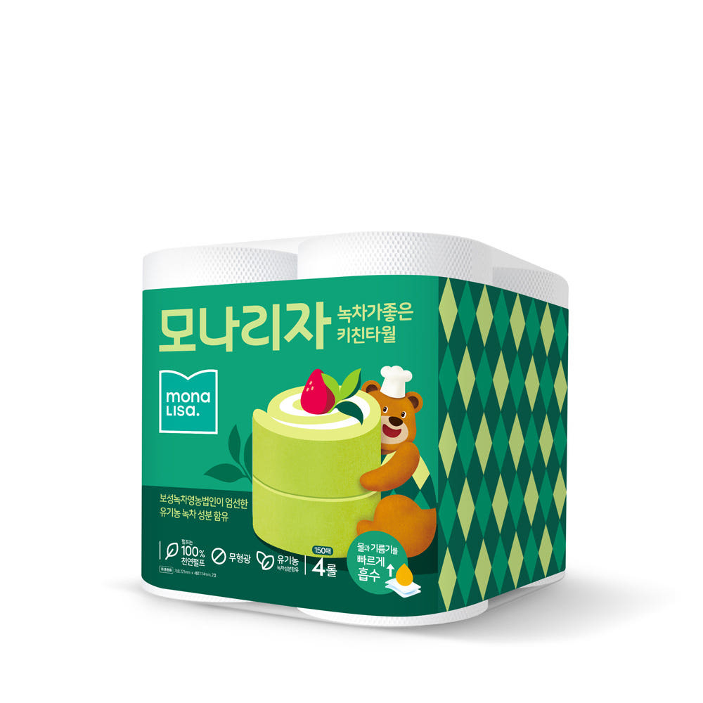 녹차가좋은 에어볼 키친타올  600매, 1팩 : 베이비또