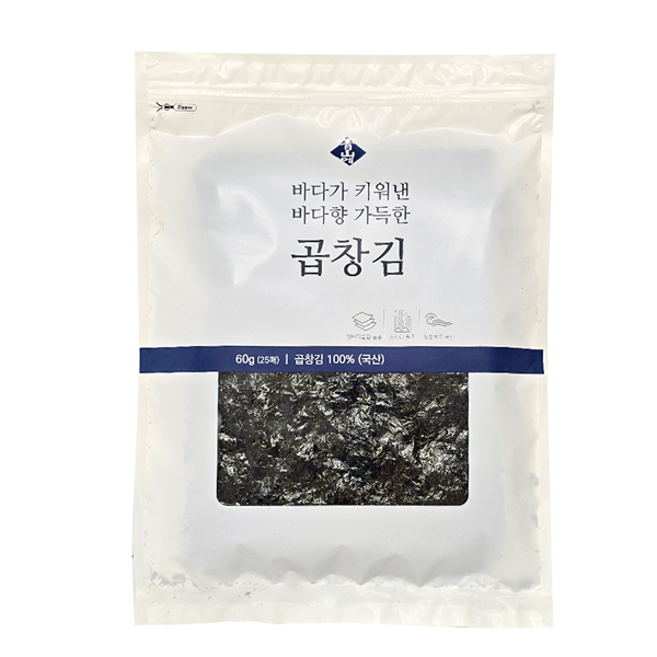 24년도 11월 햇 곱창김 25매x8봉 : 청산에식품