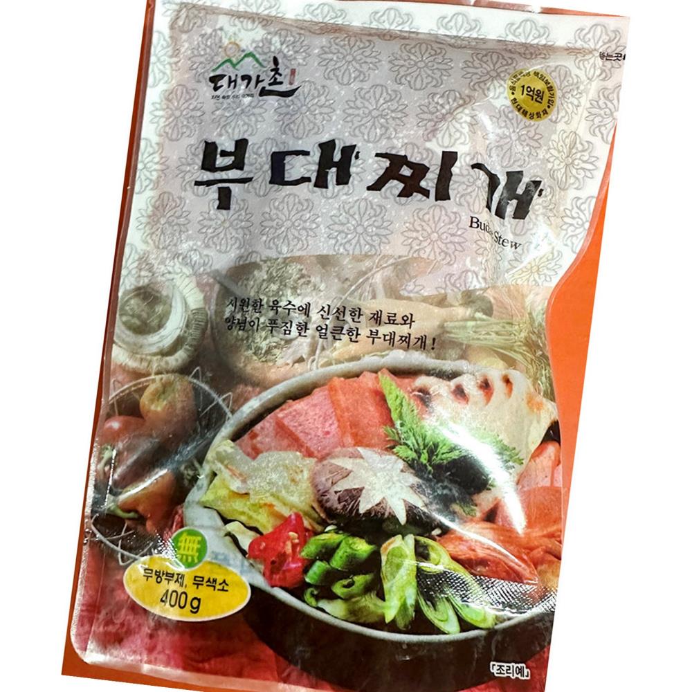 부대찌개 대가촌 냉동 400g 식자재 업소용 식재료 식당용 대용량 단체 급식용 : 달리마켓허브