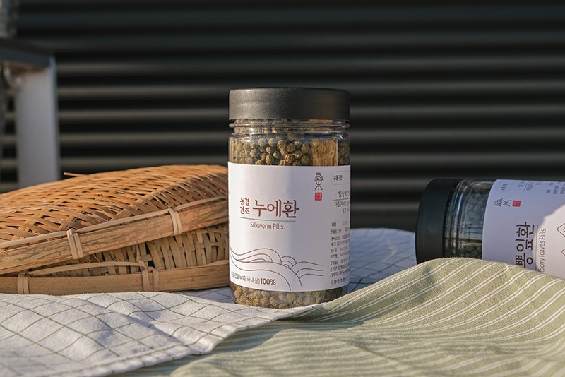 참뽕누에환, 첨가물 0% 5령 3일 누에환 160g (누에 100%, 동결건조) : 뽕디이레농원