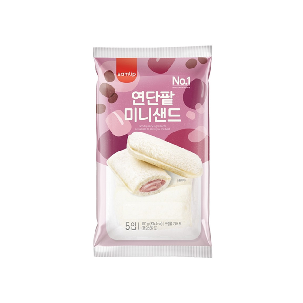 삼립 연단팥 미니샌드 100g x 12개 : 블리스원샵