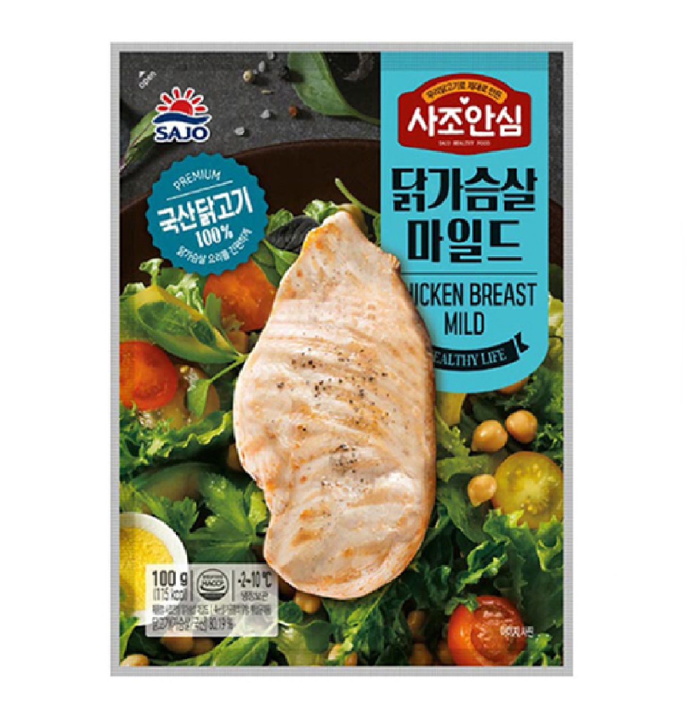 사조안심 닭가슴살 마일드 100g (유통기한5월26일) : 그린푸드마켓