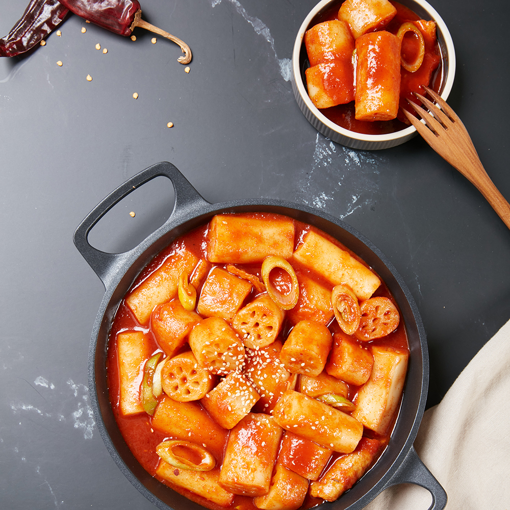 궁중 전통 가래떡 과일 떡볶이 과일소스 연화떡 꽃떡 진주 꽃뽀끼 2인분 : 해금당