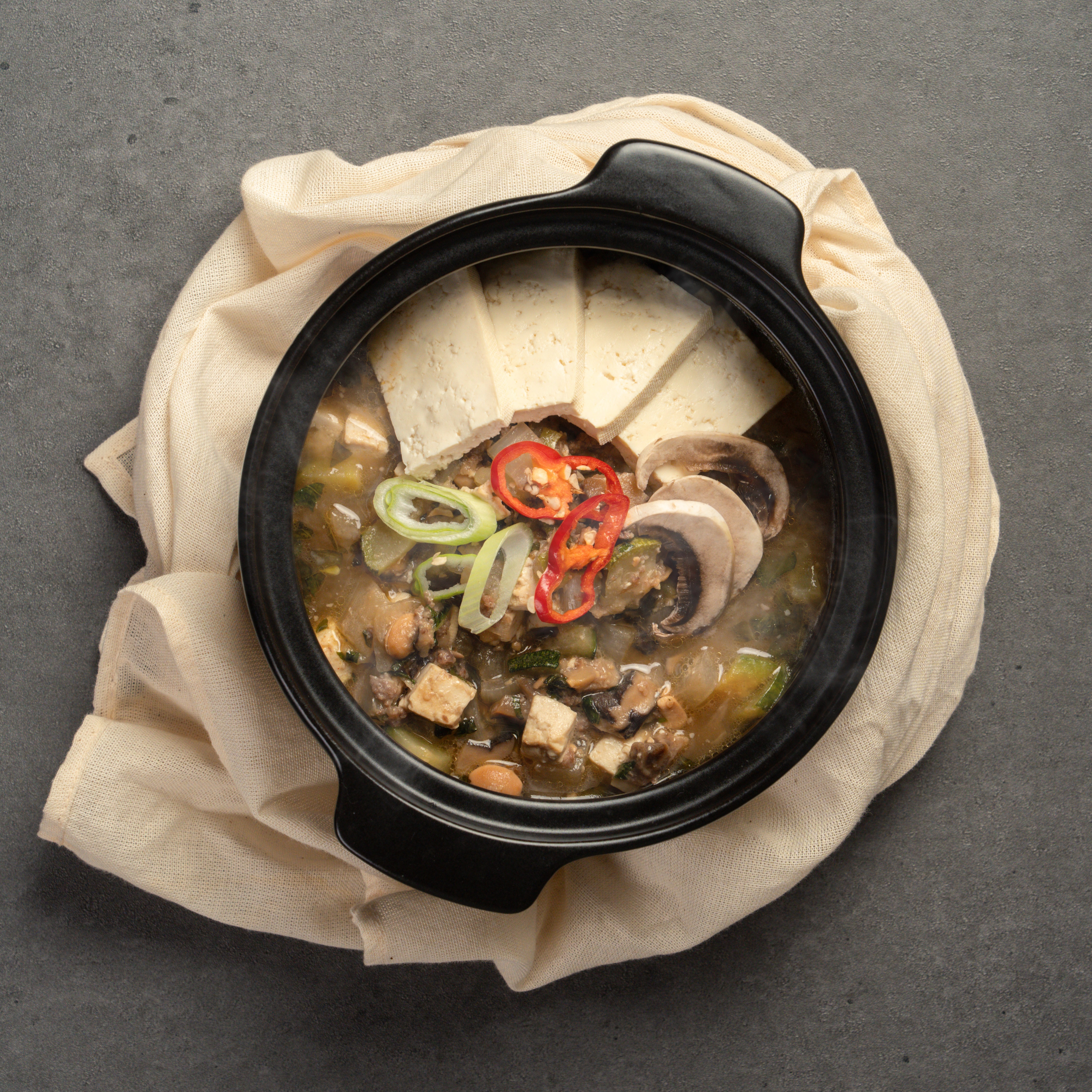 할매손자병법 2인3인분 한우 암소 빡된장 경상도식 빡빡 짜글이 된장 찌개 600g : 할매손자병법