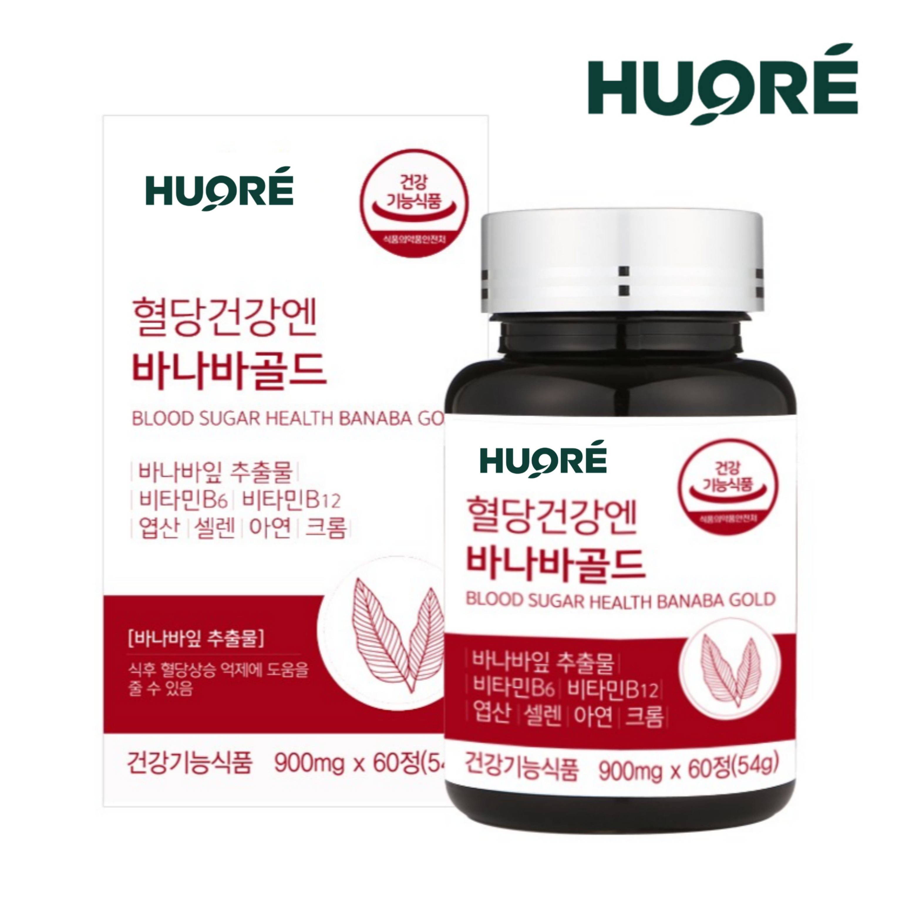 바나바잎 바나바 추출물 혈당건강 바나바골드 60정, 1개 : 휴오레