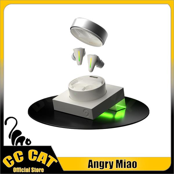 Angry Miao CYBERBLADE 무선 블루투스 이어폰, ANC 게이밍 RGB 커스텀 2 AI ENG 36MS, 저지연 : 명광유통산업