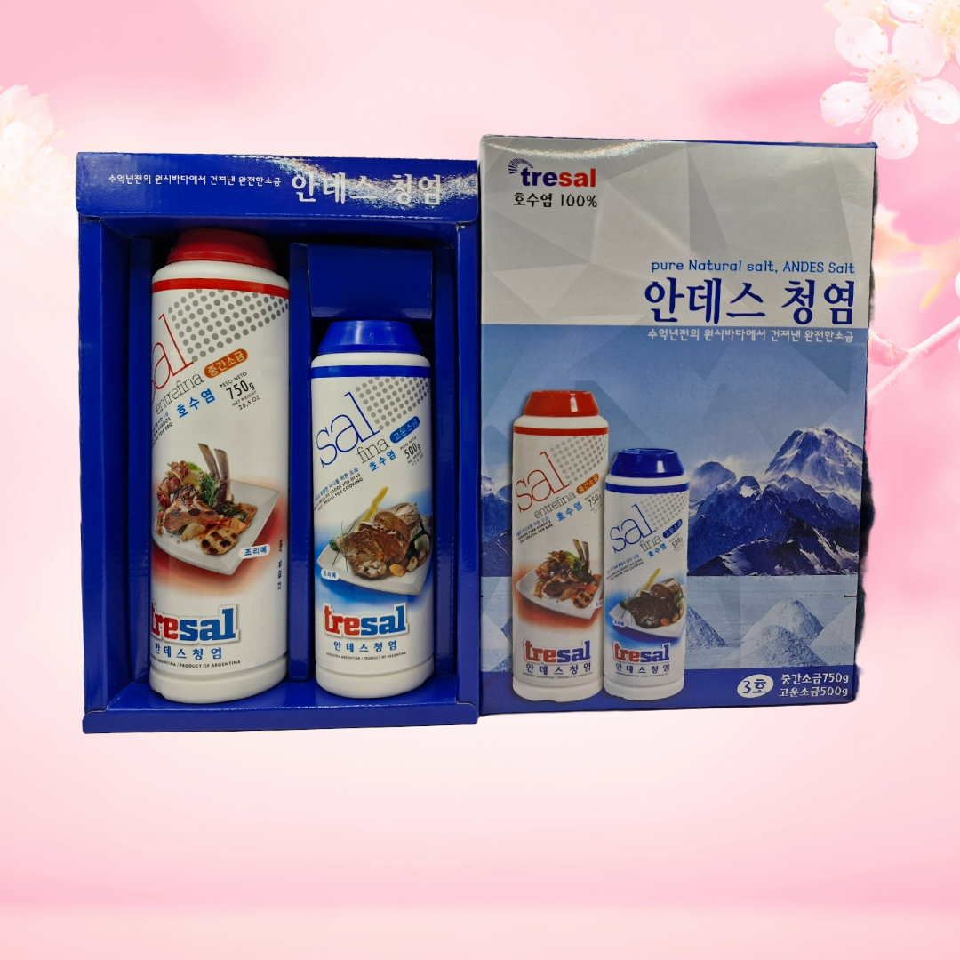 해피아 안데스 청염 3호 트레살 고운소금, 트레살 중간소금 맛있는소금 : 피부건강몰
