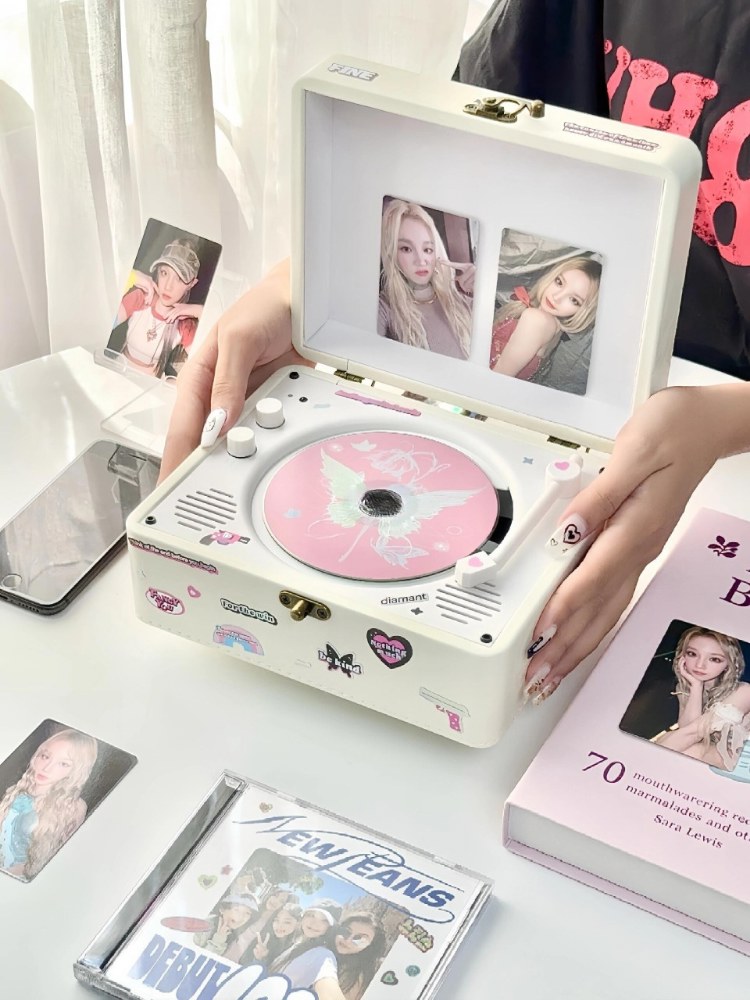빈티지 시디플레이어 턴테이블 블루투스 CDP 스피커 플레이어 : 차이구대투