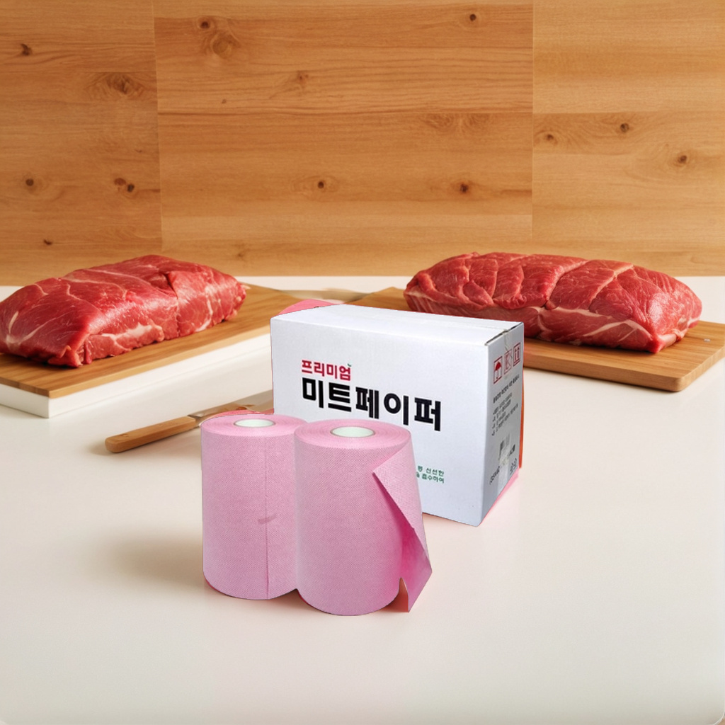 정육고기습지 미트패드 흡수지 고기핏물제거 뚜꺼운 빨아쓰는 경제적 200매 : 레요썬상점