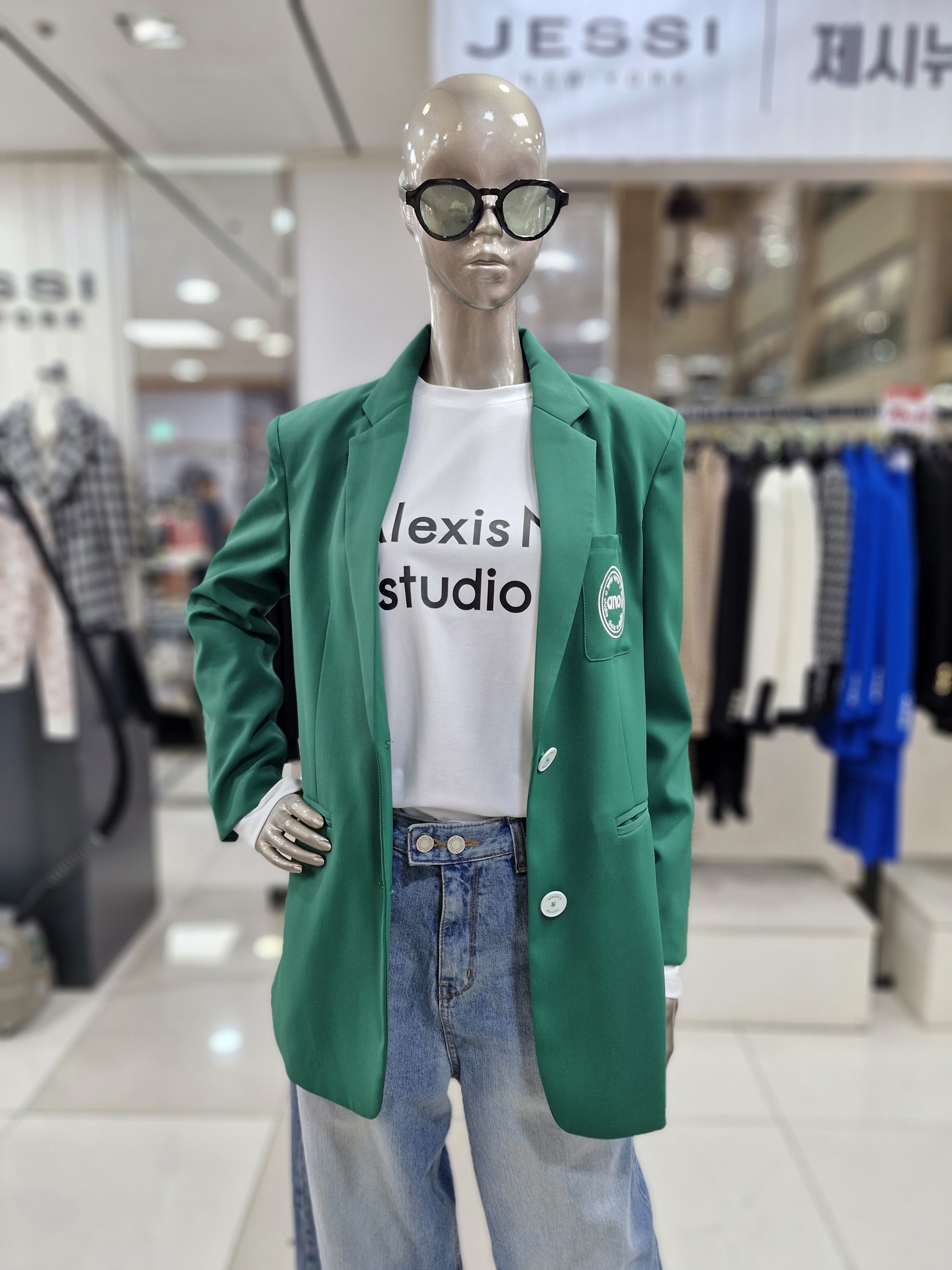 제시뉴욕 AD2SHN5JP5370PP 알렉시스N로고 캐쥬얼 자켓 : 세이브존 화정점 제시뉴욕