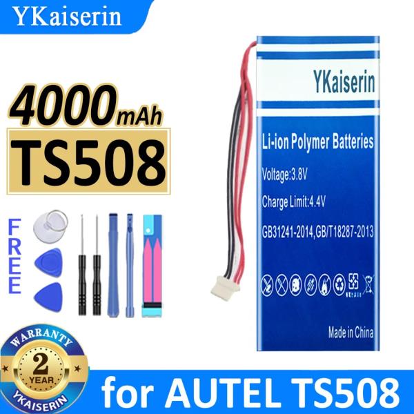 YKaiserin 교체용 배터리, AUTEL PL604193, TS508, 2 년 무료 도구, 3800mAh, : 영강상사