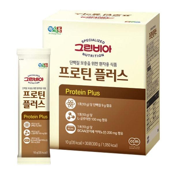 그린비아 프로틴플러스 10g 30포 단백질가루 : 더케어