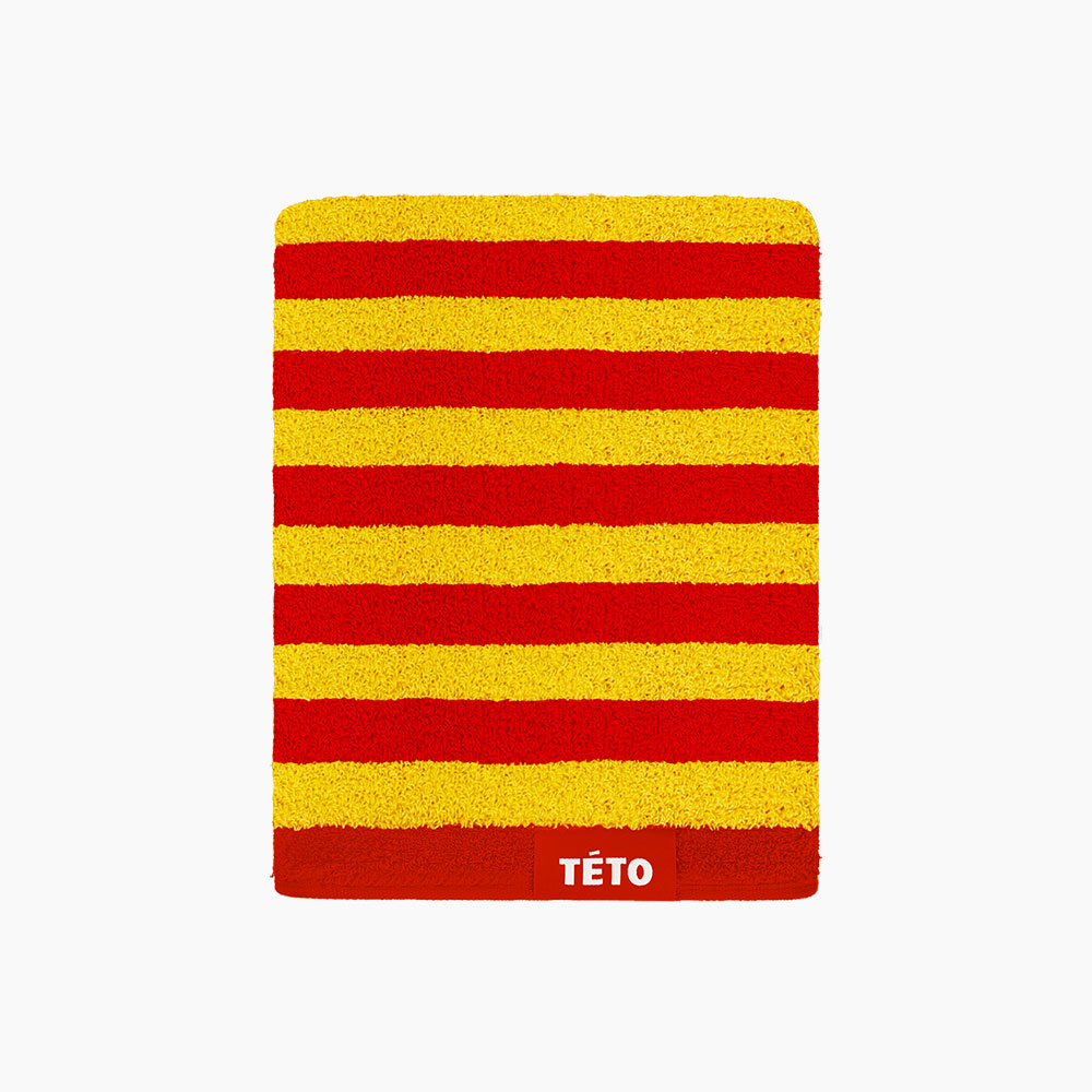테토 1P 스트라이프 선샤인 수피마 수건 230g : 테토 TETO
