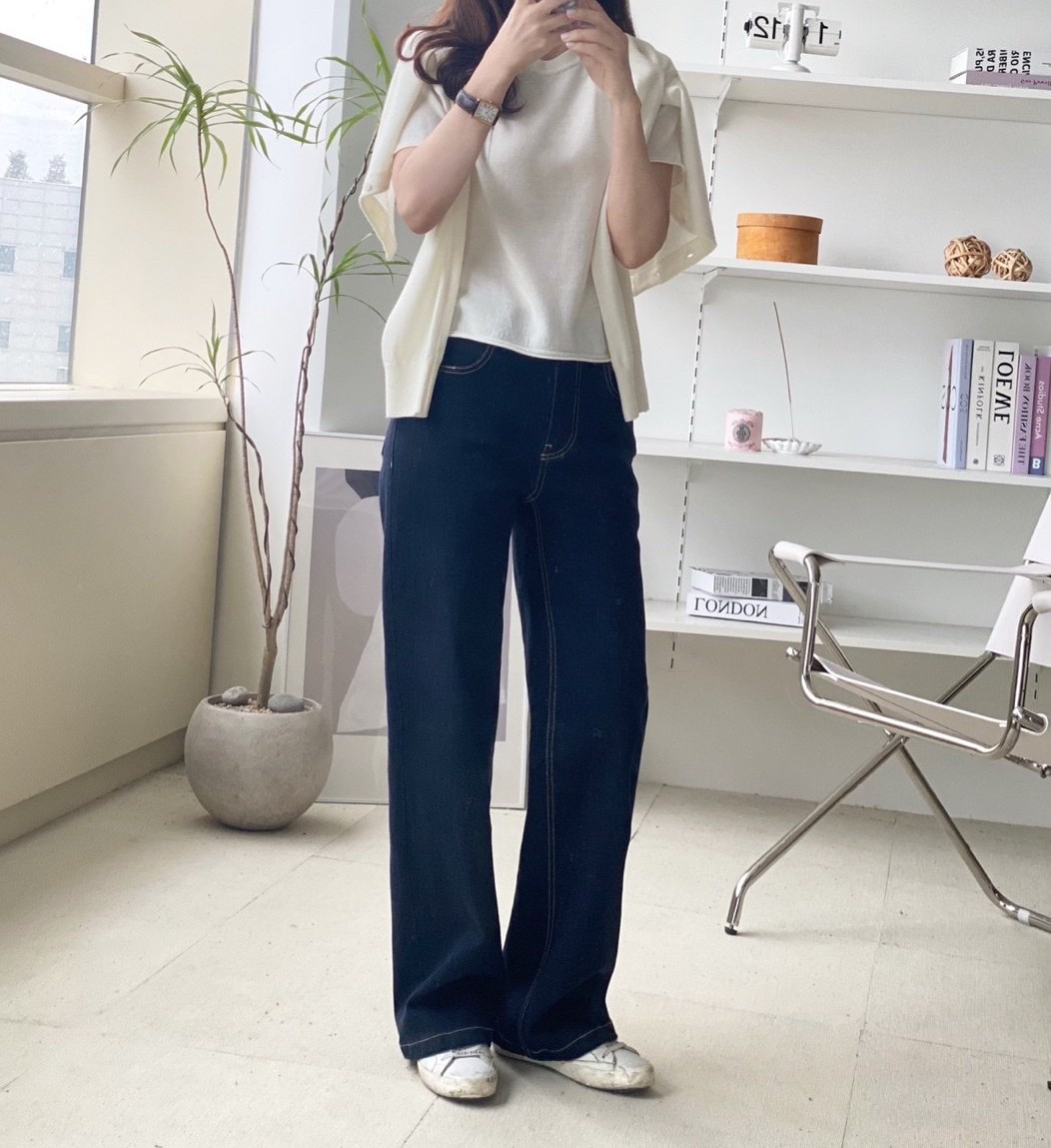 리리끄 219 생지 데님 팬츠 : 유니아라