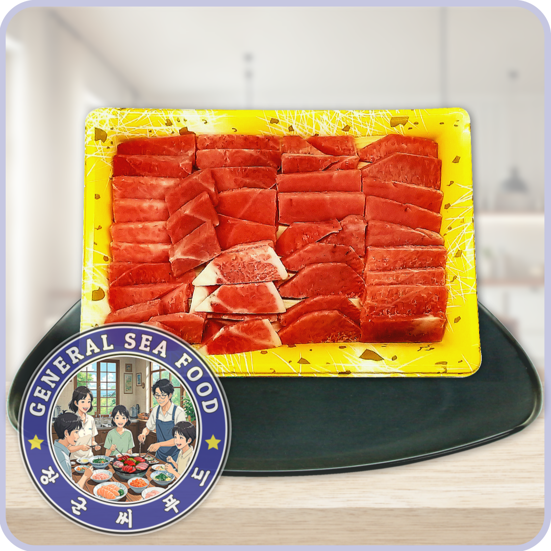 냉동 참치회 뱃살 못난이 (400g) : 장군씨푸드 본점