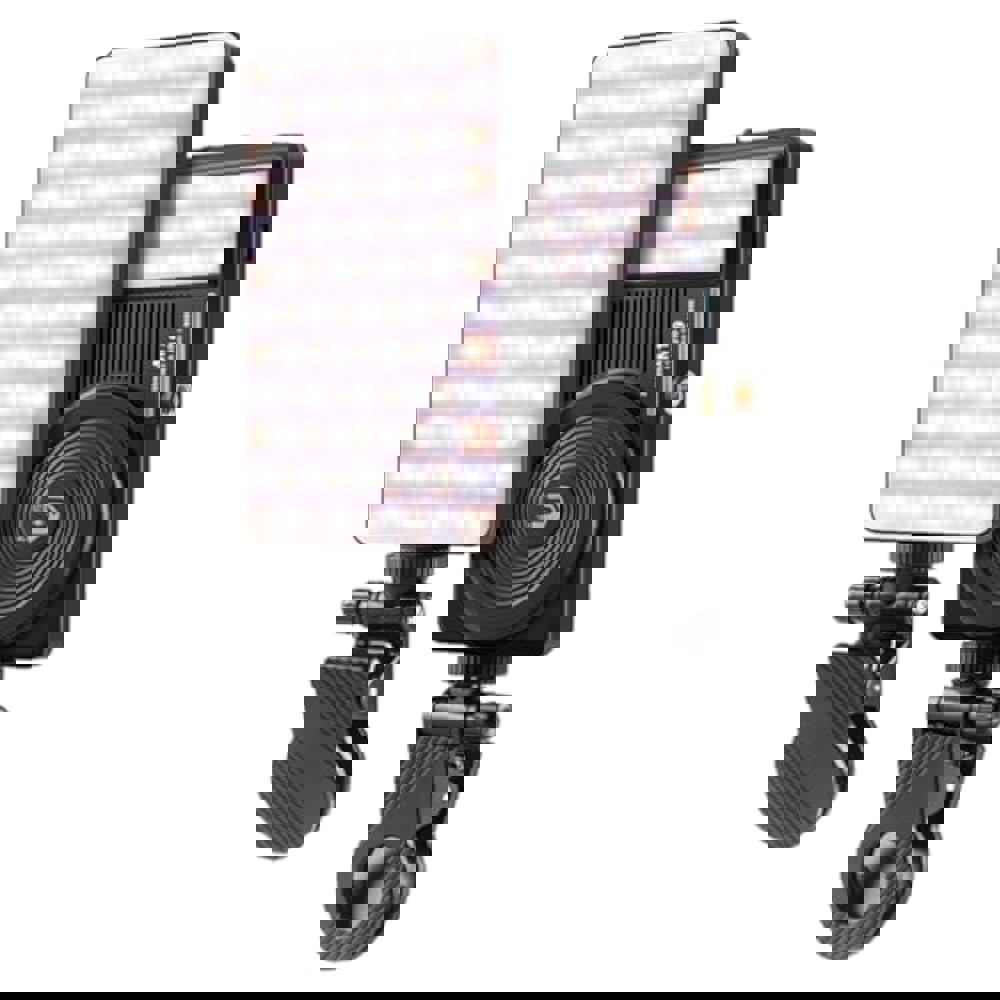 M19 LED 카메라 조명 온카메라 비디오 조명 휴대용 조명, 양면 셀카 채우기 조명, 3000mAh 충전식 CRI 95+ 2500-9000k, 휴대폰 클립으로... 