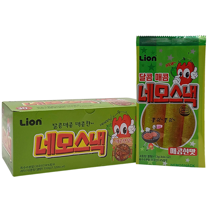 네모스낵 매콤한맛 13g x 30개입 : 과자박물관