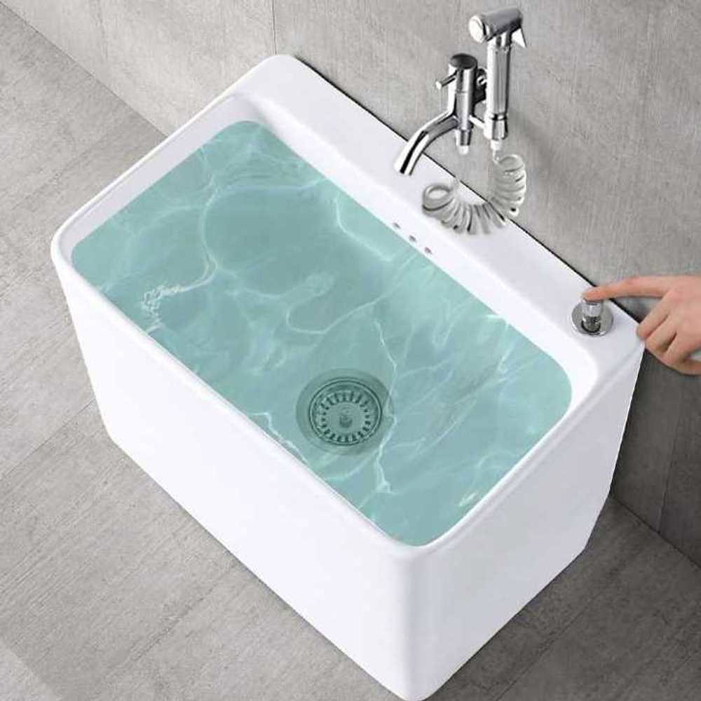 세척 수조 대걸레개수대 실내 간이 세정대 밀대 대걸레 화장실 싱크대 500x500x550 H125 프로모션 : 플라이이어즈